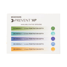 Load image into Gallery viewer, Lancet McKesson Prevent® Fixed Depth Lancet Needle 1.0 mm Depth 28 Gauge Push Button Activated