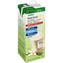 Load image into Gallery viewer, Oral Supplement Med Pass® Reduced Sugar Vanilla Flavor Ready to Use 32 oz. Carton