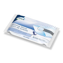 Load image into Gallery viewer, Rinse-Free Bathing Glove Wipe TENA® Soft Pack Water / PEG-8 / Dimethicone Scented 5 Count