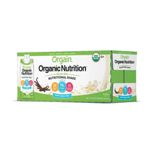 Load image into Gallery viewer, Oral Supplement Orgain® Organic Nutritional Shake Sweet Vanilla Bean Flavor Ready to Use 11 oz. Carton
