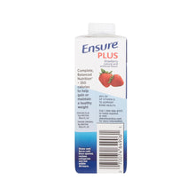 Load image into Gallery viewer, Oral Supplement Ensure® Plus Strawberry Flavor Ready to Use 8 oz. Carton
