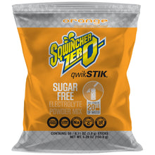 Load image into Gallery viewer, Electrolyte Replenishment Drink Mix Sqwincher® Quik Stik® Zero Orange Flavor 0.11 oz.