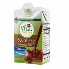 Load image into Gallery viewer, Oral Supplement Vital Cuisine® 500 Shake Chocolate Flavor Ready to Use 8.45 oz. Carton