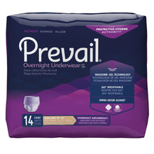 Load image into Gallery viewer, Female Adult Absorbent Underwear Prevail® Women's Overnight Pull On with Tear Away Seams X-Large Disposable Heavy Absorbency