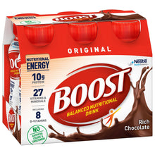 Load image into Gallery viewer, Oral Supplement Boost® Original Rich Chocolate Flavor Ready to Use 8 oz. Bottle