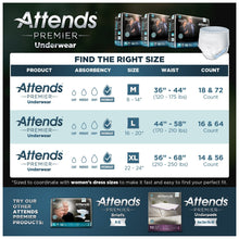 Load image into Gallery viewer, Unisex Adult Absorbent Underwear Attends® Premier Pull On with Tear Away Seams Large Disposable Heavy Absorbency