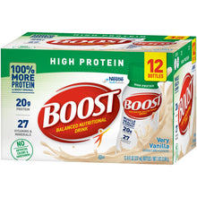 Load image into Gallery viewer, Oral Protein Supplement Boost® High Protein Very Vanilla Flavor Ready to Use 8 oz. Bottle