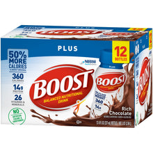 Load image into Gallery viewer, Oral Supplement Boost® Plus® Rich Chocolate Flavor Ready to Use 8 oz. Bottle