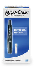 Load image into Gallery viewer, Lancing Device Kit Accu-Chek® Softclick Lancing Device Needle Multiple Depth Settings 28 Gauge Push Button Activated