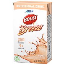 Load image into Gallery viewer, Oral Supplement Boost® Breeze® Peach Flavor Ready to Use 8 oz. Carton