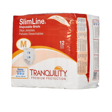 Load image into Gallery viewer,  Unisex Adult Incontinence Brief Tranquility® Slimline® Medium Disposable Heavy Absorbency