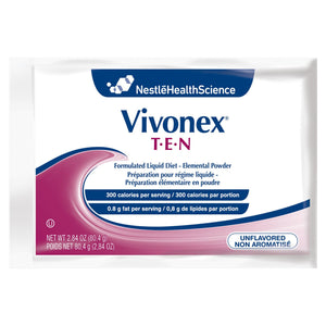 Elemental Oral Supplement / Tube Feeding Formula Vivonex® T.E.N Unflavored 2.84 oz. Individual Packet Powder