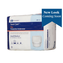 Load image into Gallery viewer, Unisex Adult Absorbent Underwear Sure Care™ Plus Pull On with Tear Away Seams Small / Medium Disposable Heavy Absorbency