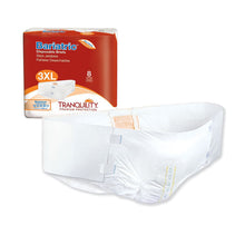 Load image into Gallery viewer,  Unisex Adult Incontinence Brief Tranquility® Bariatric 3X-Large Disposable Heavy Absorbency