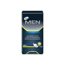 Load image into Gallery viewer, Bladder Control Pad TENA® Men™ Moderate Guard Moderate Absorbency Dry-Fast Core™ One Size Fits Most Adult Male Disposable