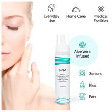 Load image into Gallery viewer, Rinse-Free Body Wash DermaRite® 3-N-1™ Foaming 7.5 oz. Pump Bottle Mild Scent