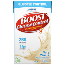 Load image into Gallery viewer, Oral Supplement Boost® Glucose Control® Vanilla Flavor Ready to Use 8 oz. Tetra Brik