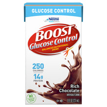 Load image into Gallery viewer, Oral Supplement Boost® Glucose Control® Rich Chocolate Flavor Ready to Use 8 oz. Carton