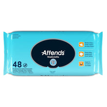 Load image into Gallery viewer, Personal Wipe Attends® Soft Pack Aloe / Vitamin E Scented 48 Count