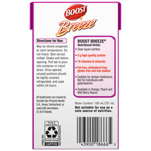 Load image into Gallery viewer, Oral Supplement Boost® Breeze® Wild Berry Flavor Ready to Use 8 oz. Carton