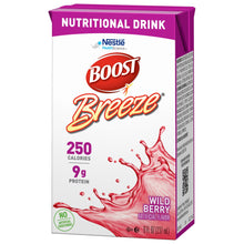 Load image into Gallery viewer, Oral Supplement Boost® Breeze® Wild Berry Flavor Ready to Use 8 oz. Carton