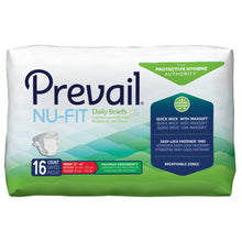 Load image into Gallery viewer,  Unisex Adult Incontinence Brief Prevail® Nu-Fit® Medium Disposable Heavy Absorbency