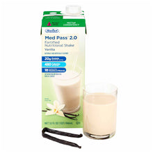 Load image into Gallery viewer, Oral Supplement Med Pass® 2.0 Vanilla Flavor Ready to Use 32 oz. Carton