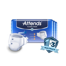 Load image into Gallery viewer,  Unisex Adult Incontinence Brief Attends® Classic Large Disposable Heavy Absorbency