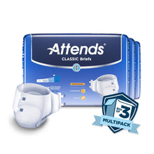 Load image into Gallery viewer,  Unisex Adult Incontinence Brief Attends® Classic X-Large Disposable Heavy Absorbency