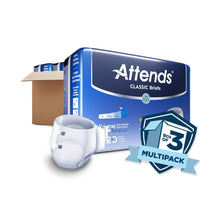 Load image into Gallery viewer,  Unisex Adult Incontinence Brief Attends® Classic X-Large Disposable Heavy Absorbency