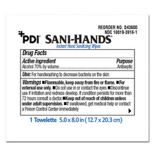 Load image into Gallery viewer, Hand Sanitizing Wipe Sani-Hands® 100 Count Ethyl Alcohol Wipe Individual Packet