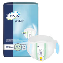 Load image into Gallery viewer,  Unisex Adult Incontinence Brief TENA® Stretch™ Super Medium Disposable Heavy Absorbency