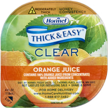 Load image into Gallery viewer, Thickened Beverage Thick & Easy® 4 oz. Portion Cup Orange Juice Flavor Ready to Use Honey Consistency