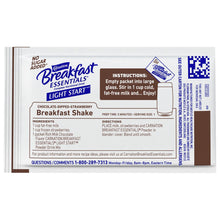 Load image into Gallery viewer, Oral Supplement Carnation® Breakfast Essentials® No Sugar Added Rich Milk Chocolate Flavor Powder 20 Gram Individual Packet
