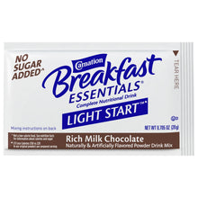 Load image into Gallery viewer, Oral Supplement Carnation® Breakfast Essentials® No Sugar Added Rich Milk Chocolate Flavor Powder 20 Gram Individual Packet
