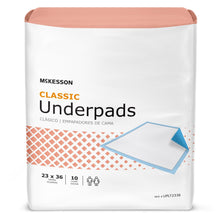 Load image into Gallery viewer, Underpad McKesson Classic Plus 23 X 36 Inch Disposable Fluff / Polymer Light Absorbency
