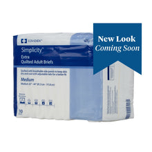 Load image into Gallery viewer, Unisex Adult Incontinence Brief Simplicity™ Medium Disposable Moderate Absorbency