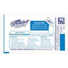 Load image into Gallery viewer, Oral Supplement Carnation® Breakfast Essentials® French Vanilla Flavor Powder 36 Gram Individual Packet