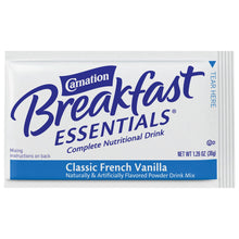 Load image into Gallery viewer, Oral Supplement Carnation® Breakfast Essentials® French Vanilla Flavor Powder 36 Gram Individual Packet