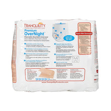 Load image into Gallery viewer, Unisex Adult Absorbent Underwear Tranquility® Premium OverNight™ Pull On with Tear Away Seams 2X-Large Disposable Heavy Absorbency
