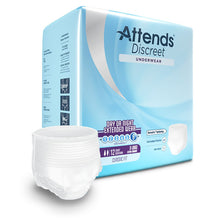 Load image into Gallery viewer, Unisex Adult Absorbent Underwear Attends® Discreet Pull On with Tear Away Seams X-Large Disposable Heavy Absorbency