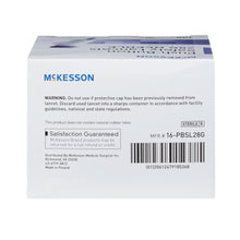 Load image into Gallery viewer, Lancet McKesson Fixed Depth Lancet Needle 1.5 mm Depth 28 Gauge Push Button Activated