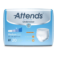 Load image into Gallery viewer, Unisex Adult Absorbent Underwear Attends® Advanced Pull On with Tear Away Seams Medium Disposable Heavy Absorbency