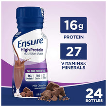 Load image into Gallery viewer, Oral Supplement Ensure® High Protein Chocolate Flavor Ready to Use 8 oz. Bottle