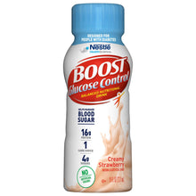 Load image into Gallery viewer, Oral Supplement Boost® Glucose Control® Creamy Strawberry Flavor Ready to Use 8 oz. Bottle