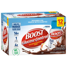 Load image into Gallery viewer, Oral Supplement Boost® Glucose Control® Rich Chocolate Flavor Ready to Use 8 oz. Bottle