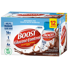 Load image into Gallery viewer, Oral Supplement Boost® Glucose Control® Rich Chocolate Flavor Ready to Use 8 oz. Bottle