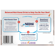 Load image into Gallery viewer, Oral Supplement Boost® Women Rich Chocolate Flavor Ready to Use 8 oz. Bottle