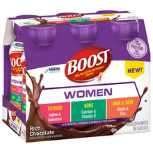 Load image into Gallery viewer, Oral Supplement Boost® Women Rich Chocolate Flavor Ready to Use 8 oz. Bottle