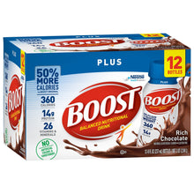 Load image into Gallery viewer, Oral Supplement Boost® Plus Rich Chocolate Flavor Ready to Use 8 oz. Bottle